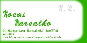 noemi marsalko business card